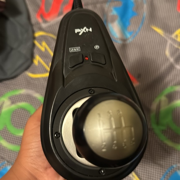 The black PXN V10 steering wheel shifter has all of the cords - Picture 4 of 5